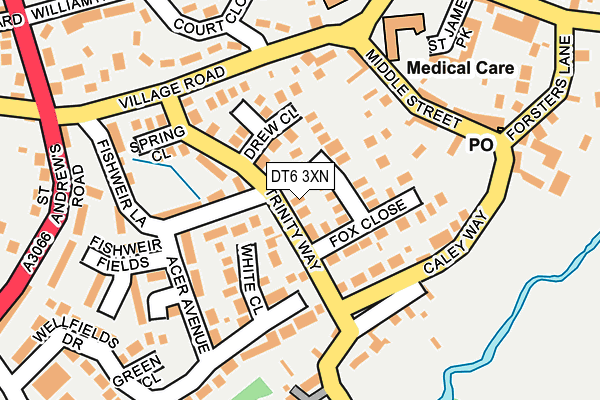 DT6 3XN map - OS OpenMap – Local (Ordnance Survey) DT6 3XN map - OS OpenMap – Local (Ordnance Survey)