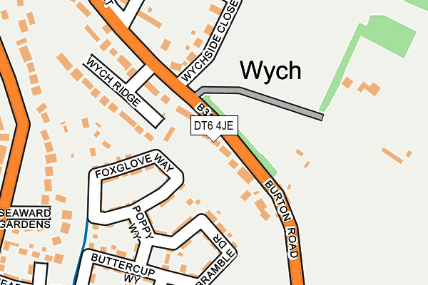 DT6 4JE map - OS OpenMap – Local (Ordnance Survey) DT6 4JE map - OS OpenMap – Local (Ordnance Survey)