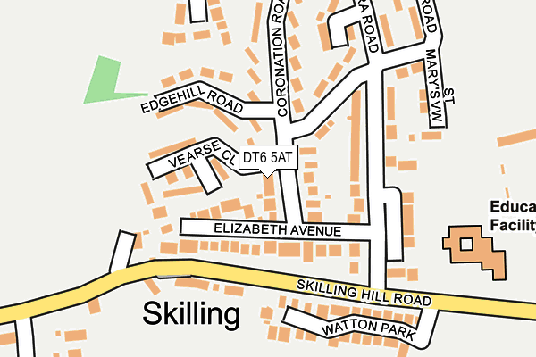 DT6 5AT map - OS OpenMap – Local (Ordnance Survey) DT6 5AT map - OS OpenMap – Local (Ordnance Survey)