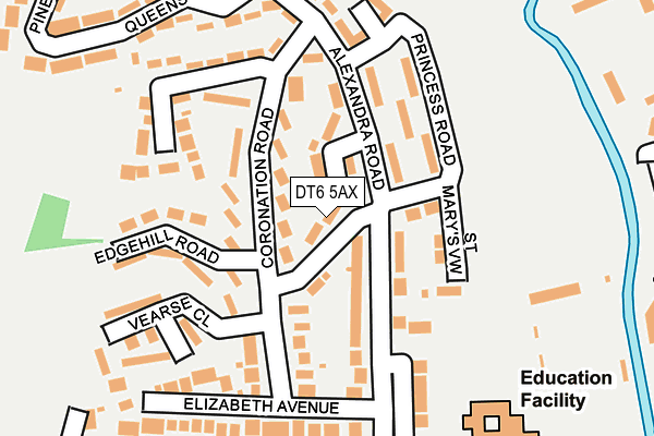DT6 5AX map - OS OpenMap – Local (Ordnance Survey) DT6 5AX map - OS OpenMap – Local (Ordnance Survey)