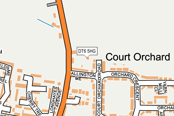 DT6 5HG map - OS OpenMap – Local (Ordnance Survey) DT6 5HG map - OS OpenMap – Local (Ordnance Survey)