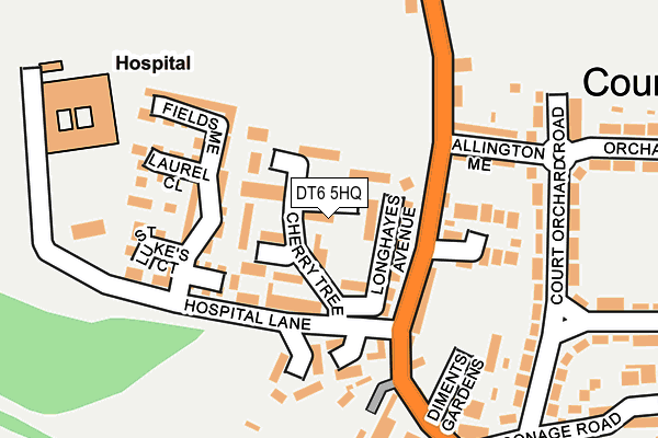 DT6 5HQ map - OS OpenMap – Local (Ordnance Survey) DT6 5HQ map - OS OpenMap – Local (Ordnance Survey)