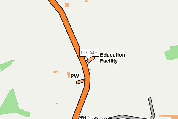 DT6 5JE map - OS OpenMap – Local (Ordnance Survey) DT6 5JE map - OS OpenMap – Local (Ordnance Survey)