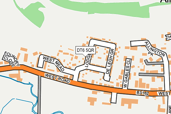 DT6 5QR map - OS OpenMap – Local (Ordnance Survey) DT6 5QR map - OS OpenMap – Local (Ordnance Survey)