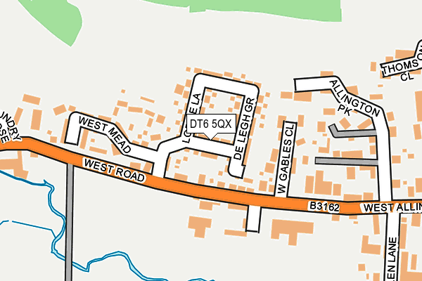 DT6 5QX map - OS OpenMap – Local (Ordnance Survey) DT6 5QX map - OS OpenMap – Local (Ordnance Survey)