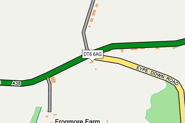 DT6 6AG map - OS OpenMap – Local (Ordnance Survey)