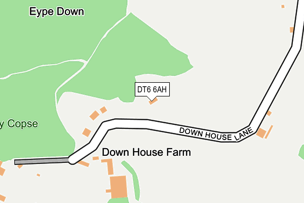 DT6 6AH map - OS OpenMap – Local (Ordnance Survey)