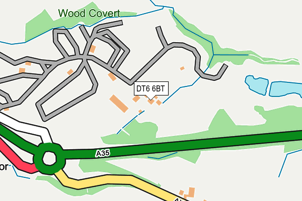 DT6 6BT map - OS OpenMap – Local (Ordnance Survey) DT6 6BT map - OS OpenMap – Local (Ordnance Survey)