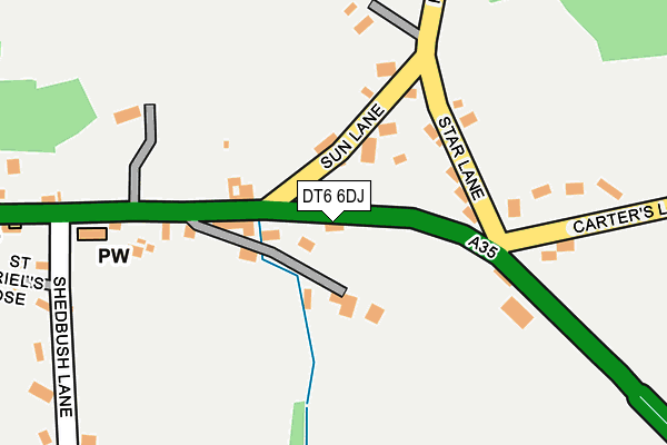 DT6 6DJ map - OS OpenMap – Local (Ordnance Survey) DT6 6DJ map - OS OpenMap – Local (Ordnance Survey)