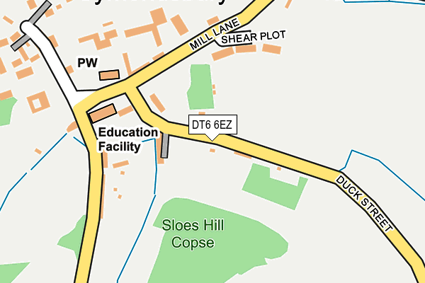 DT6 6EZ map - OS OpenMap – Local (Ordnance Survey) DT6 6EZ map - OS OpenMap – Local (Ordnance Survey)