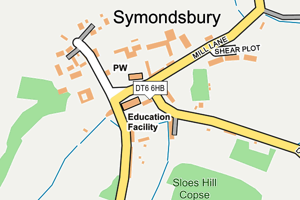 DT6 6HB map - OS OpenMap – Local (Ordnance Survey) DT6 6HB map - OS OpenMap – Local (Ordnance Survey)