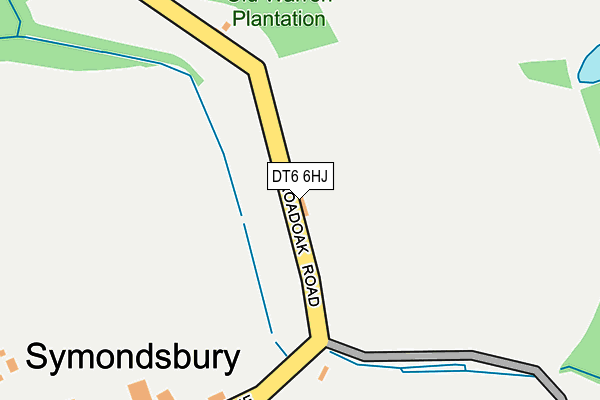 DT6 6HJ map - OS OpenMap – Local (Ordnance Survey) DT6 6HJ map - OS OpenMap – Local (Ordnance Survey)