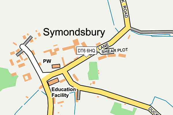 DT6 6HQ map - OS OpenMap – Local (Ordnance Survey) DT6 6HQ map - OS OpenMap – Local (Ordnance Survey)