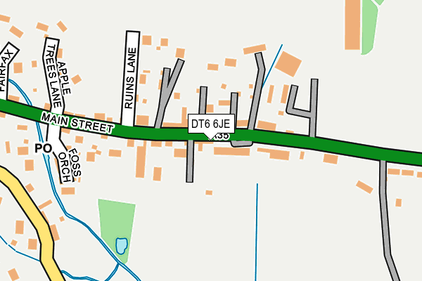 DT6 6JE map - OS OpenMap – Local (Ordnance Survey)