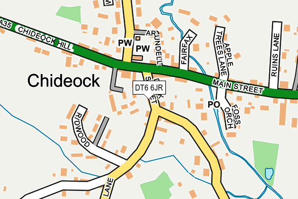 DT6 6JR map - OS OpenMap – Local (Ordnance Survey)