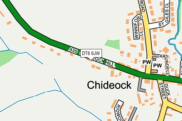 DT6 6JW map - OS OpenMap – Local (Ordnance Survey)