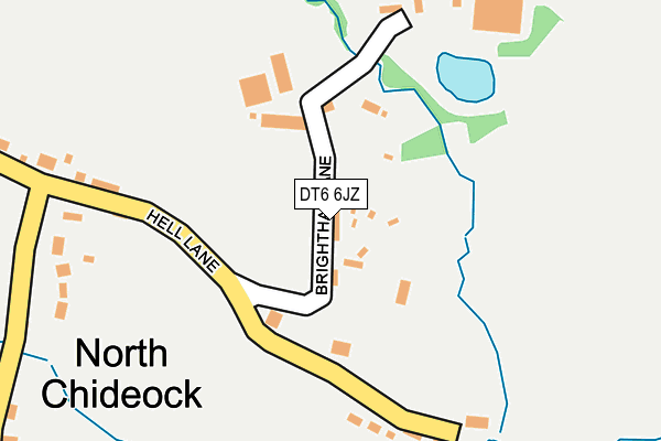 DT6 6JZ map - OS OpenMap – Local (Ordnance Survey)