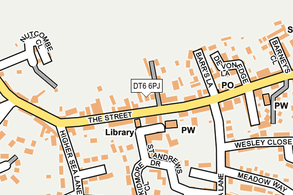 DT6 6PJ map - OS OpenMap – Local (Ordnance Survey) DT6 6PJ map - OS OpenMap – Local (Ordnance Survey)