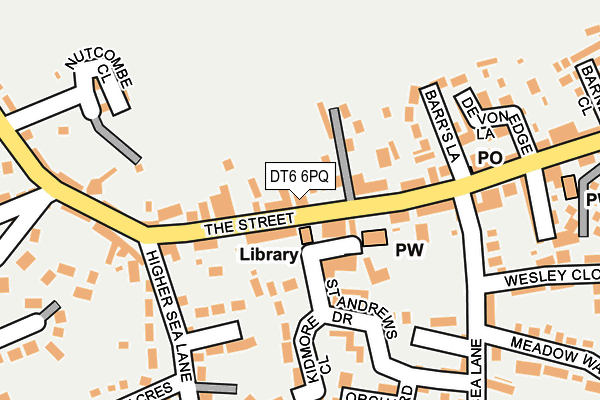 DT6 6PQ map - OS OpenMap – Local (Ordnance Survey) DT6 6PQ map - OS OpenMap – Local (Ordnance Survey)