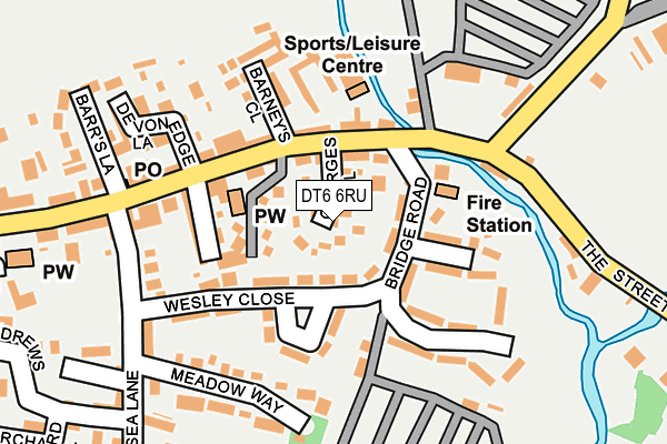 DT6 6RU map - OS OpenMap – Local (Ordnance Survey) DT6 6RU map - OS OpenMap – Local (Ordnance Survey)