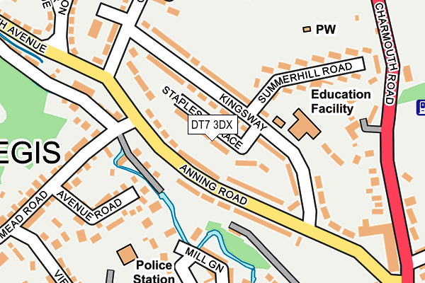 DT7 3DX map - OS OpenMap – Local (Ordnance Survey) DT7 3DX map - OS OpenMap – Local (Ordnance Survey)