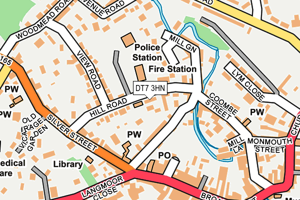 DT7 3HN map - OS OpenMap – Local (Ordnance Survey)