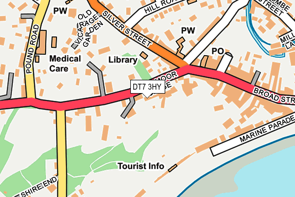 DT7 3HY map - OS OpenMap – Local (Ordnance Survey) DT7 3HY map - OS OpenMap – Local (Ordnance Survey)