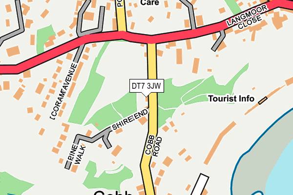 DT7 3JW map - OS OpenMap – Local (Ordnance Survey) DT7 3JW map - OS OpenMap – Local (Ordnance Survey)