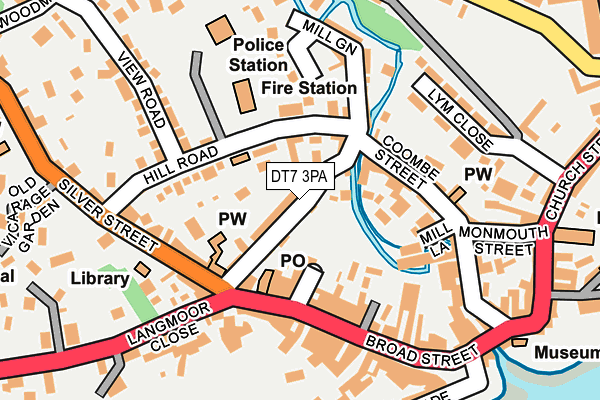 DT7 3PA map - OS OpenMap – Local (Ordnance Survey) DT7 3PA map - OS OpenMap – Local (Ordnance Survey)