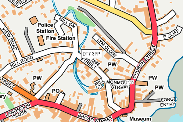 DT7 3PP map - OS OpenMap – Local (Ordnance Survey) DT7 3PP map - OS OpenMap – Local (Ordnance Survey)