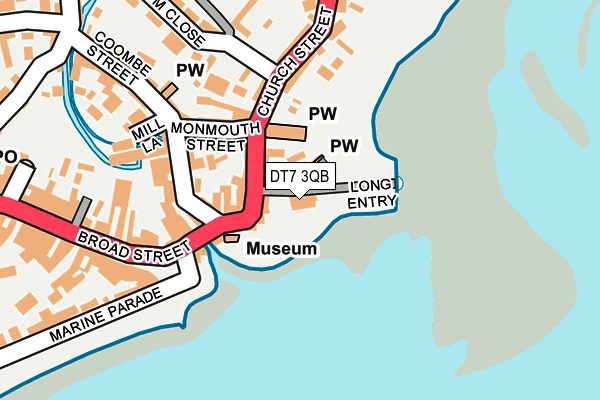 DT7 3QB map - OS OpenMap – Local (Ordnance Survey) DT7 3QB map - OS OpenMap – Local (Ordnance Survey)