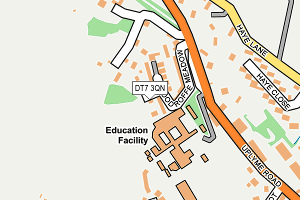 DT7 3QN map - OS OpenMap – Local (Ordnance Survey) DT7 3QN map - OS OpenMap – Local (Ordnance Survey)