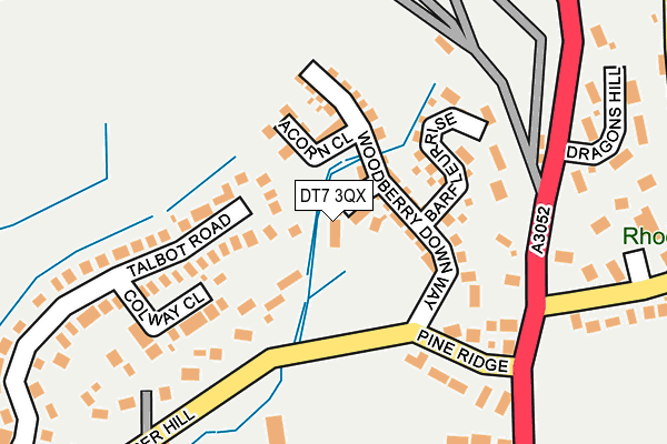 DT7 3QX map - OS OpenMap – Local (Ordnance Survey) DT7 3QX map - OS OpenMap – Local (Ordnance Survey)