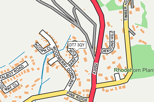 DT7 3QY map - OS OpenMap – Local (Ordnance Survey) DT7 3QY map - OS OpenMap – Local (Ordnance Survey)