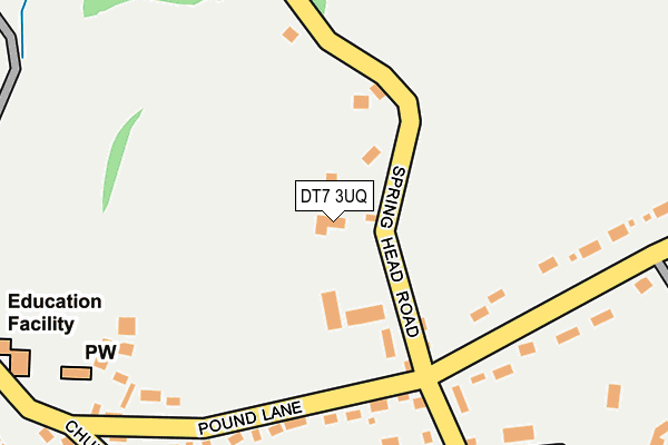 DT7 3UQ map - OS OpenMap – Local (Ordnance Survey) DT7 3UQ map - OS OpenMap – Local (Ordnance Survey)