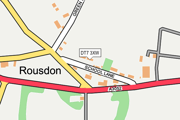 DT7 3XW map - OS OpenMap – Local (Ordnance Survey)