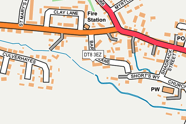 DT8 3EZ map - OS OpenMap – Local (Ordnance Survey)