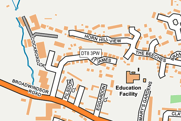 DT8 3PW map - OS OpenMap – Local (Ordnance Survey) DT8 3PW map - OS OpenMap – Local (Ordnance Survey)