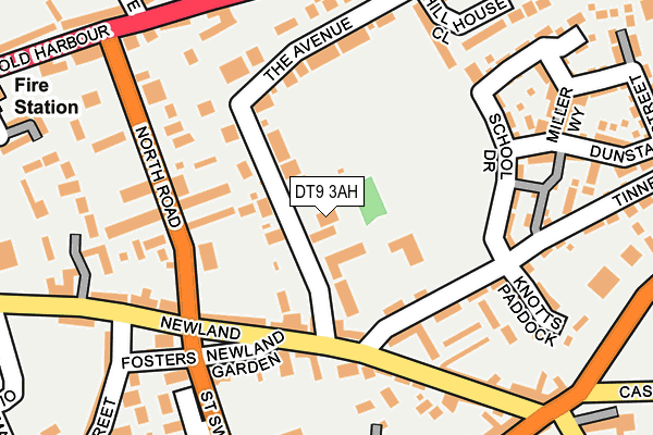 DT9 3AH map - OS OpenMap – Local (Ordnance Survey)