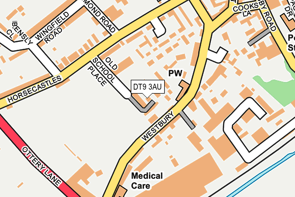 DT9 3AU map - OS OpenMap – Local (Ordnance Survey) DT9 3AU map - OS OpenMap – Local (Ordnance Survey)