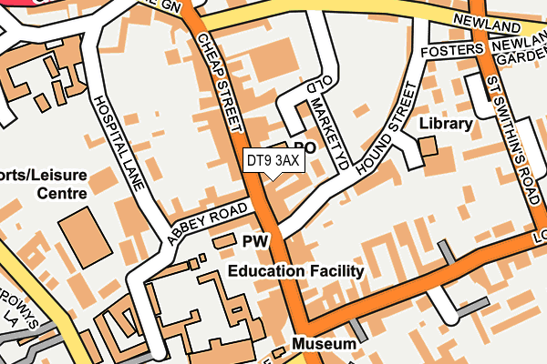 DT9 3AX map - OS OpenMap – Local (Ordnance Survey) DT9 3AX map - OS OpenMap – Local (Ordnance Survey)