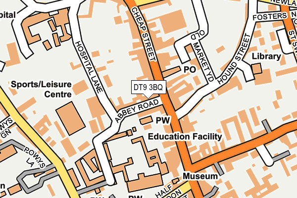 DT9 3BQ map - OS OpenMap – Local (Ordnance Survey)