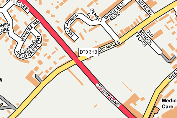 DT9 3HB map - OS OpenMap – Local (Ordnance Survey) DT9 3HB map - OS OpenMap – Local (Ordnance Survey)