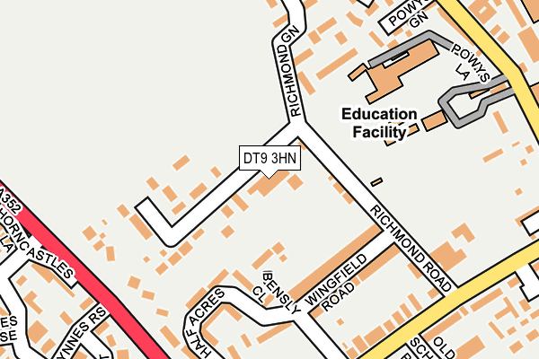 DT9 3HN map - OS OpenMap – Local (Ordnance Survey) DT9 3HN map - OS OpenMap – Local (Ordnance Survey)