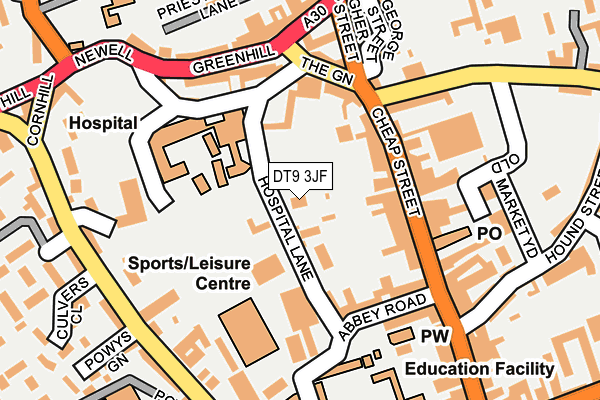 DT9 3JF map - OS OpenMap – Local (Ordnance Survey) DT9 3JF map - OS OpenMap – Local (Ordnance Survey)