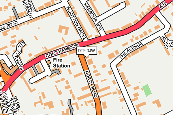 DT9 3JW map - OS OpenMap – Local (Ordnance Survey) DT9 3JW map - OS OpenMap – Local (Ordnance Survey)