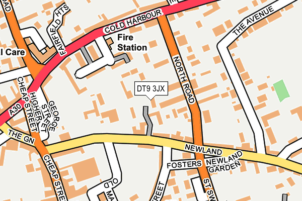 DT9 3JX map - OS OpenMap – Local (Ordnance Survey) DT9 3JX map - OS OpenMap – Local (Ordnance Survey)