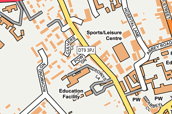 DT9 3PJ map - OS OpenMap – Local (Ordnance Survey) DT9 3PJ map - OS OpenMap – Local (Ordnance Survey)