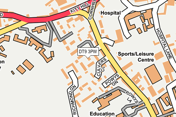 DT9 3PW map - OS OpenMap – Local (Ordnance Survey) DT9 3PW map - OS OpenMap – Local (Ordnance Survey)