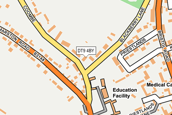 DT9 4BY map - OS OpenMap – Local (Ordnance Survey) DT9 4BY map - OS OpenMap – Local (Ordnance Survey)